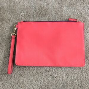 Coral Wristlet Clutch